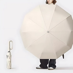 FoldingUmbrella: Automatisch 20 Botten Ringgesp Handvat Opvouwbare Paraplu