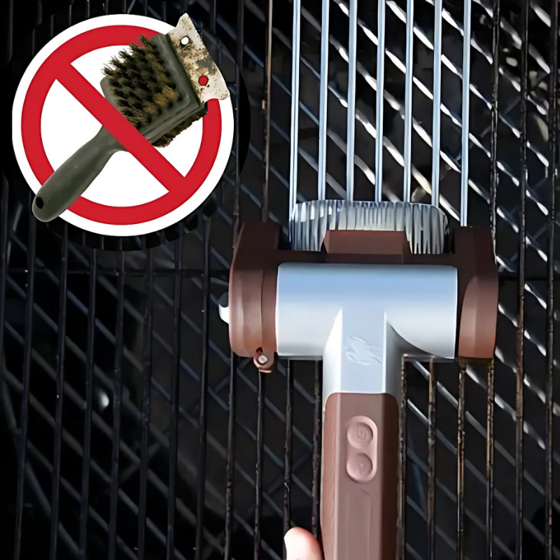 Cleaner Pro° GrillCleaner: Oplaadbaar Elektrisch Borstelloos Grillreiniger Roller
