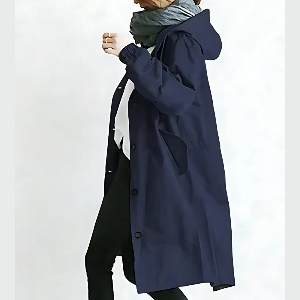 Icone™ ElegantCoat - All-Weather Lichtgewicht Comfort Capuchon Elegante Jas