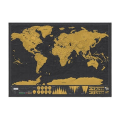 ExploreMap 1+1 GRATIS - Kraskaart Wereld Reis Tracker Display Kaart