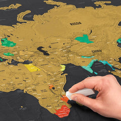 ExploreMap 1+1 GRATIS - Kraskaart Wereld Reis Tracker Display Kaart