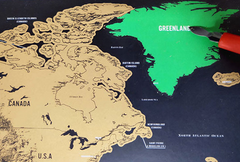 ExploreMap 1+1 GRATIS - Kraskaart Wereld Reis Tracker Display Kaart