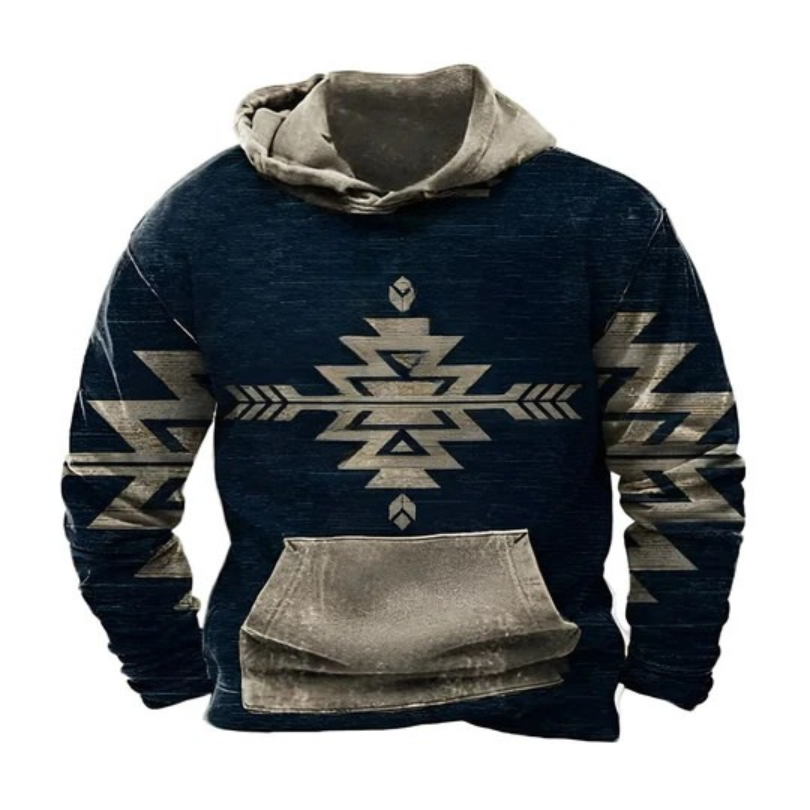 Icone™ WesternHoodie: Stijlvolle Vintage Losse Pasvorm Comfortabele Western Hoodie