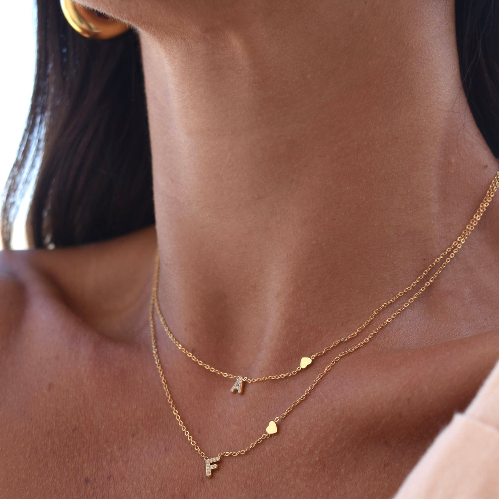 Jewelance™ InitialNecklace: Minimalistische Mode Initiaal Letter Hanger Ketting