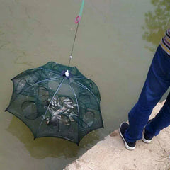 FishTrap - Draagbaar Eenvoudige Installatie Meerdere Toegang Opvouwbaar Vissen Netto Val