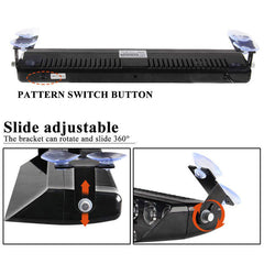Ledsen™ FlashBar: Dashboardmontage Hoogzichtbare LED Stroboscoop Flitsbalk Licht