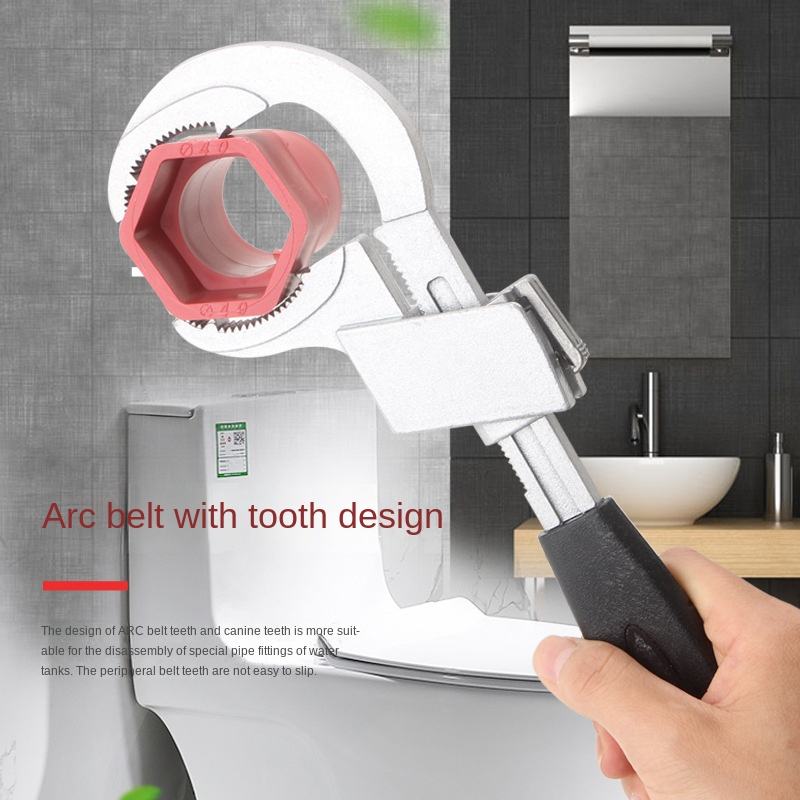 Globetrek° FlexWrench: Universele Flex Dubbelzijdige Multi Maat Grip Sleutel Tool