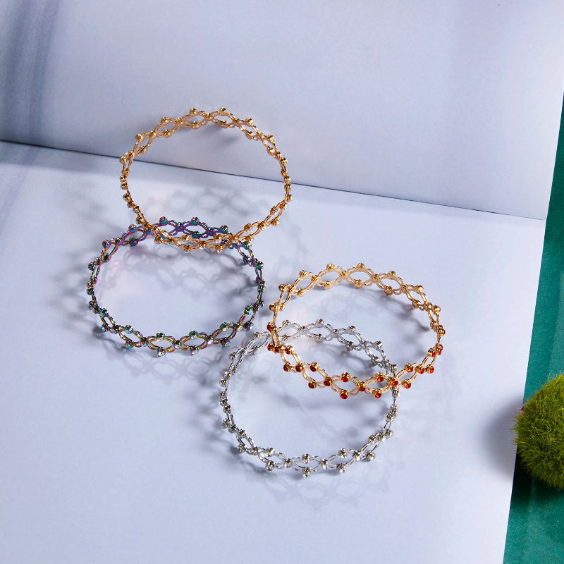 Jewelance™ FlexRing 1+1 GRATIS: Elegante Ontwerp Stijlvolle Flexibele Sieradenring Armband