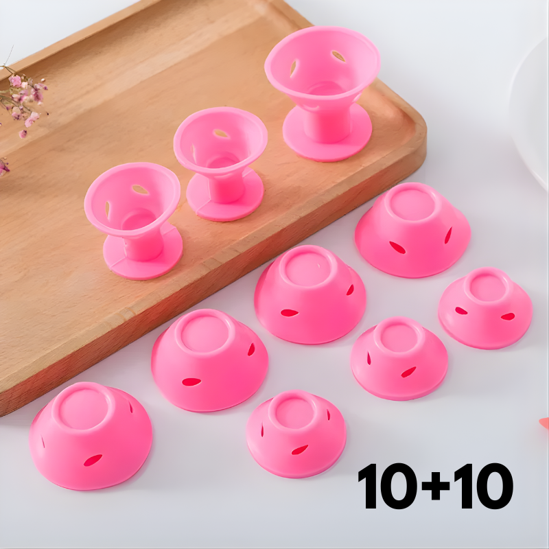 Rose® HeatlessCurl: Zachte Eenvoudig-Naar-Gebruik Comfortabel Warmteloos Krul Staven