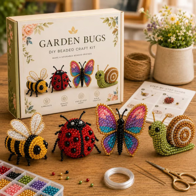 Kletshuts™ BeadCrafts: Beginner-Vriendelijk Plezier 3D DIY Kralen Knutselen