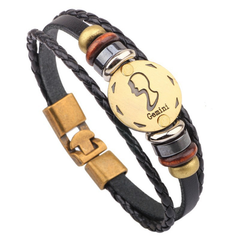 Jewelance™ ZodiacBracelet 1+1 GRATIS: Verstelbare Vintage Charme Zodiac Sign Bracelet