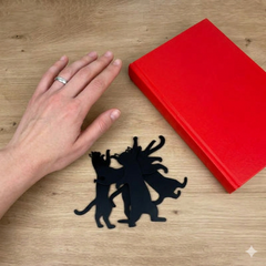 CatBookmark: Decoratieve Pagina Markeerder En Kat Boekenlegger Clip Set