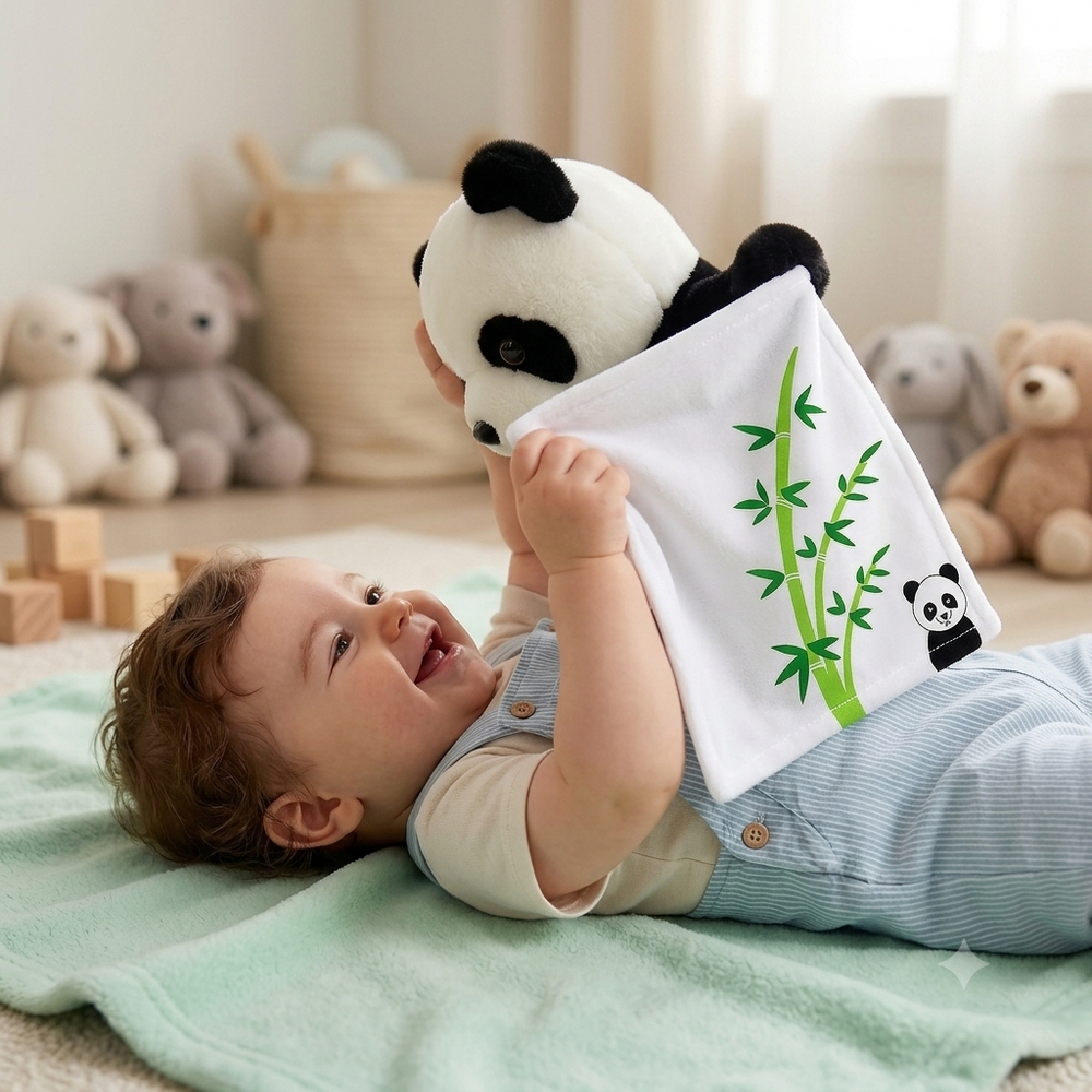 Kletshuts™ PandaToy - Interactief Panda Verstoppertje Knuffel