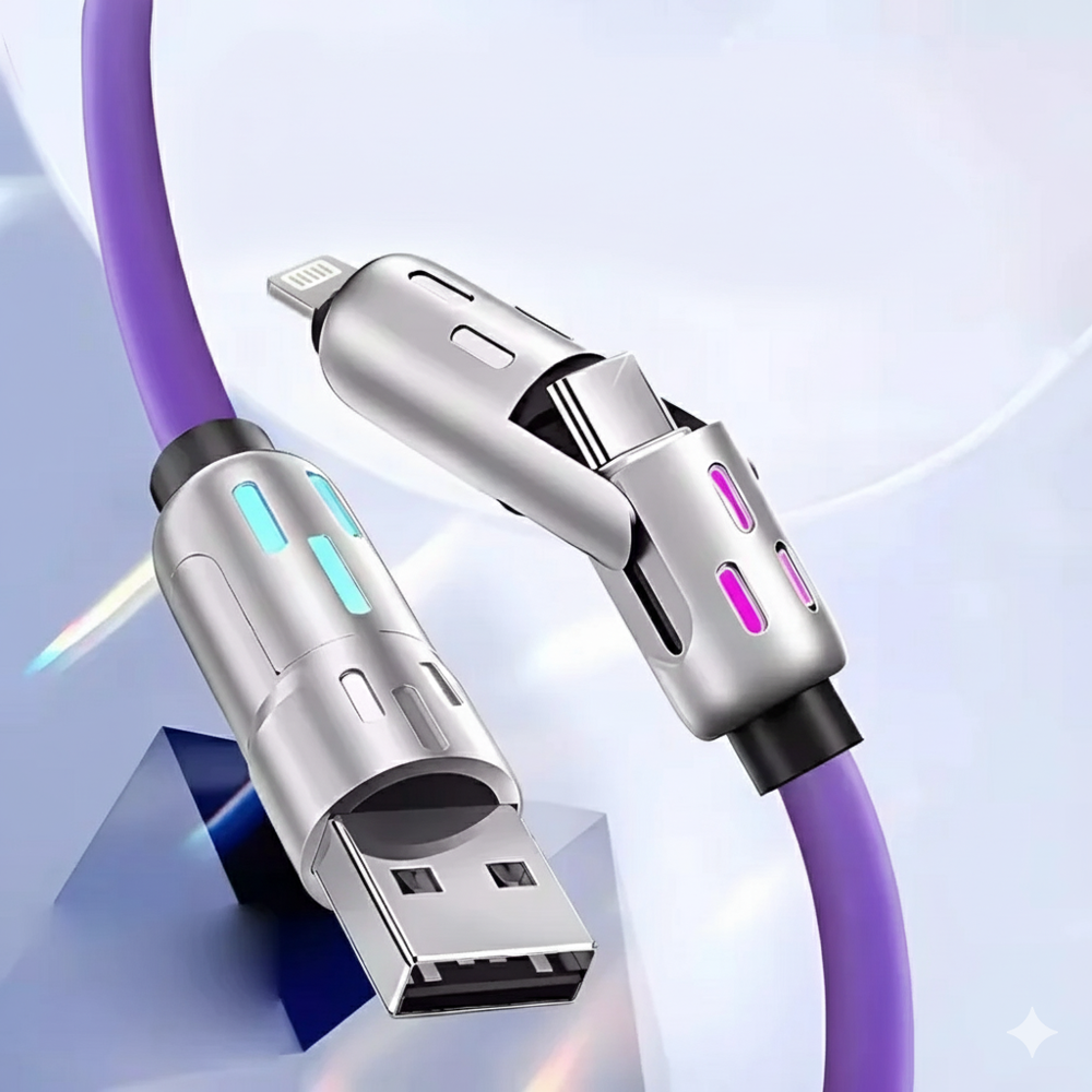 Globetrek° UniversalCable 1+1 GRATIS: Universeel Smart Meerdere Oplaadkabel