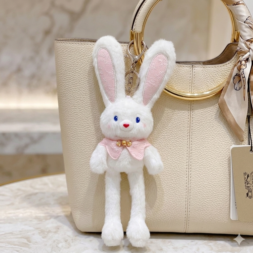 Kletshuts™ StuffedToy: Pluche Sleutelhanger Oortjes En Benen