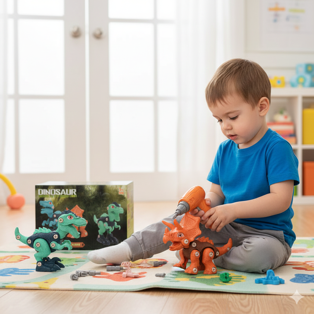Kletshuts™ DinoBuilder: Bouwen En Spelen Educatief Dino Bouwer Bouw Set