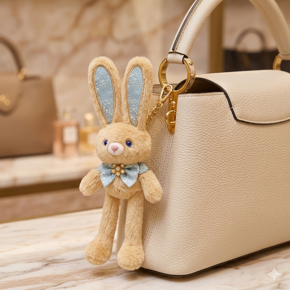 Kletshuts™ StuffedToy: Pluche Sleutelhanger Oortjes En Benen