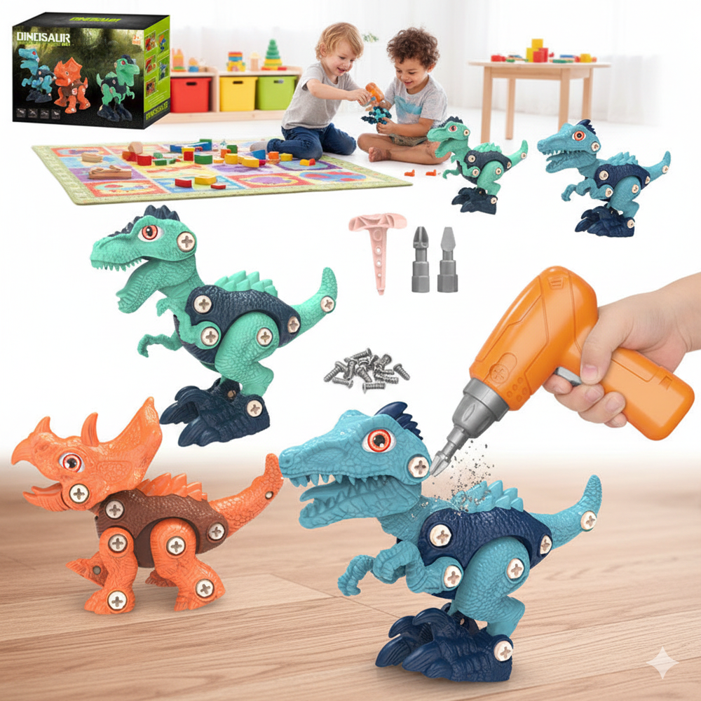 Kletshuts™ DinoBuilder: Bouwen En Spelen Educatief Dino Bouwer Bouw Set