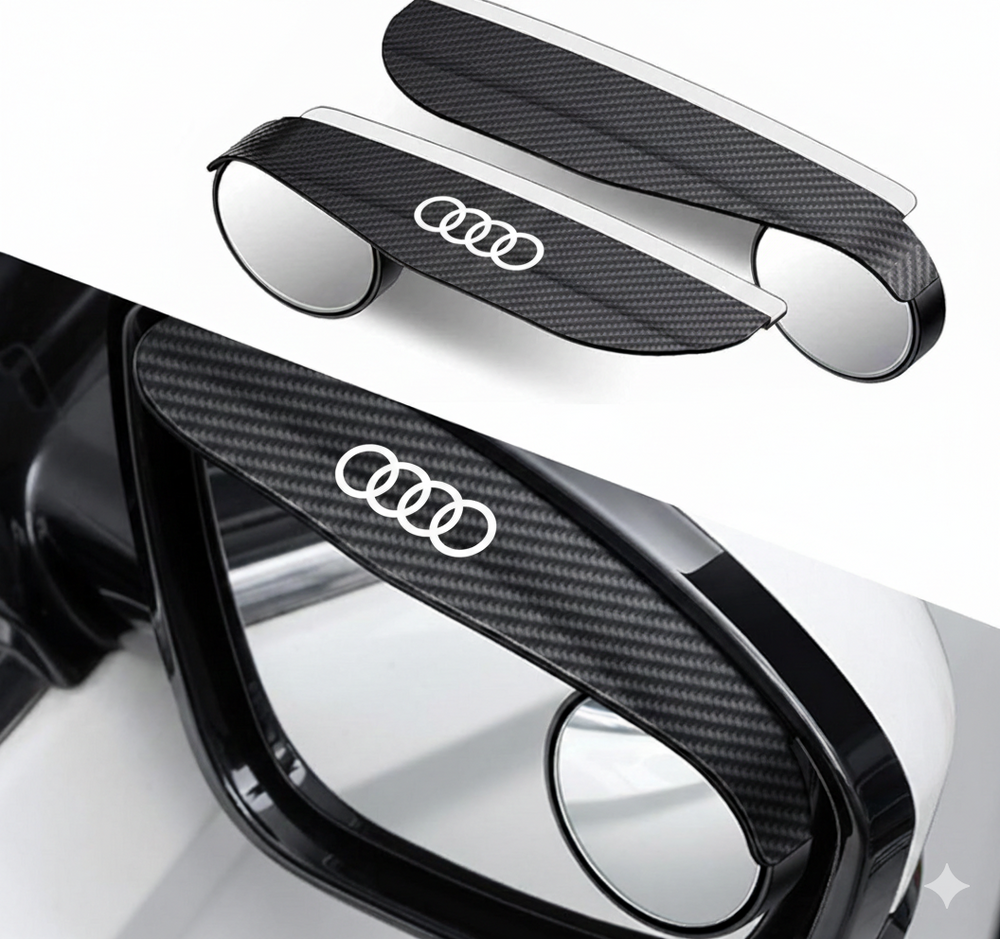 MirrorVisors 1+1 GRATIS: Auto Zijspiegel Regen Wenkbrauw Blinde Hoek Spiegel Visors