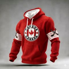 Icone™ CasualHoodie: Trekkoord Toevallig Patriottische Capuchon Met Voorzak