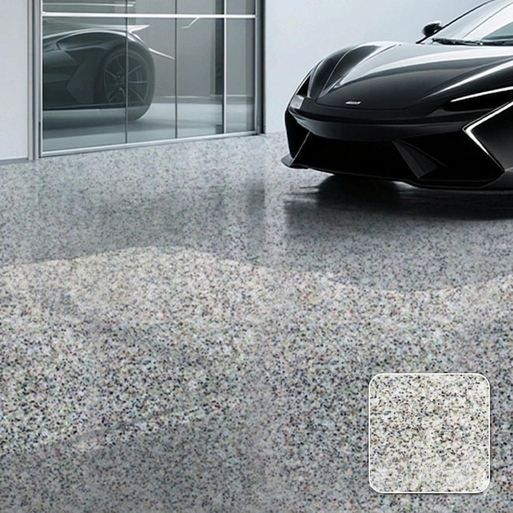 FloorCoating: Elegante Glanzende Afwerking Vloer Marmerlook Epoxy Coating