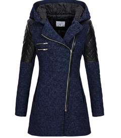 Icone™ ClassicCoat: Elegante Mid-Lange Slim-Fit Klassieke Jas Met Capuchon