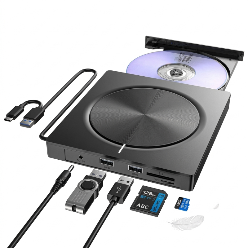 QuickDisc – Draagbare Plug And Play DVD Snelle Schijf Lezer Schrijver