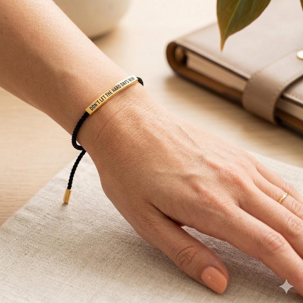 Jewelance™ TubeBracelet 1+1 GRATIS: Motiverend Bericht Vlechtbare Verstelbare Tube Armband