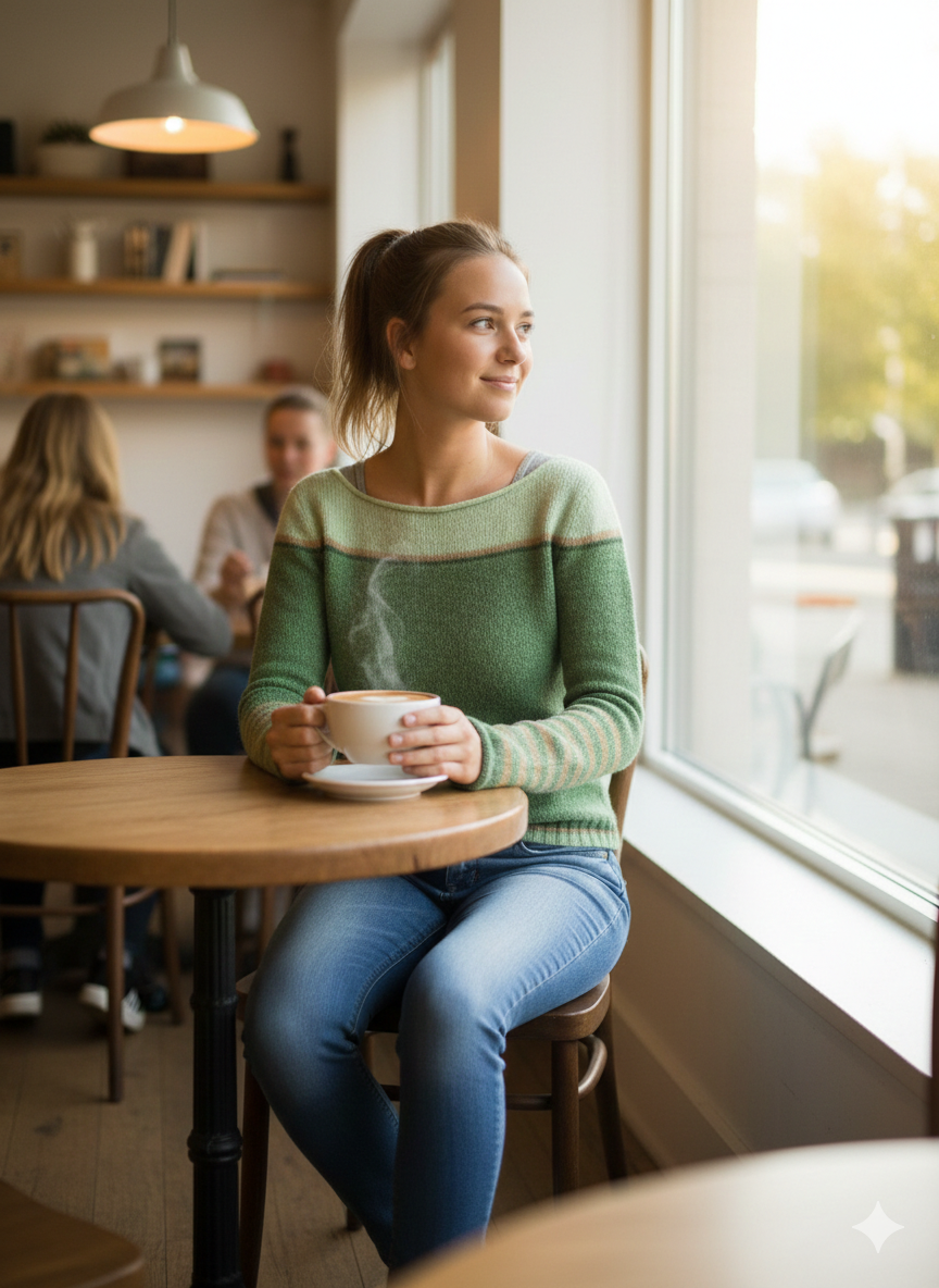 Icone™ CozyStripe - Stijlvol Tijdloos Patroon Ontspannen Pasvorm Gezellige Gestreepte Trui