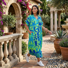 Icone™ RelaxedDress - Toevallig Losse Diepe V-Hals Comfortabele Ontspannen Jurk