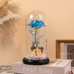 Ledsen™ GlassDome: Stijlvolle LED Eeuwige Bloem Glazen Koepel Decor