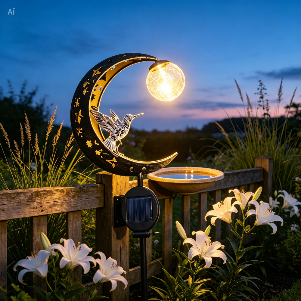 Ledsen™ SolarBird: Zonne-Energie Aangedreven Halve Maan Vogel Zonne Lamp