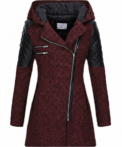 Icone™ ClassicCoat: Elegante Mid-Lange Slim-Fit Klassieke Jas Met Capuchon