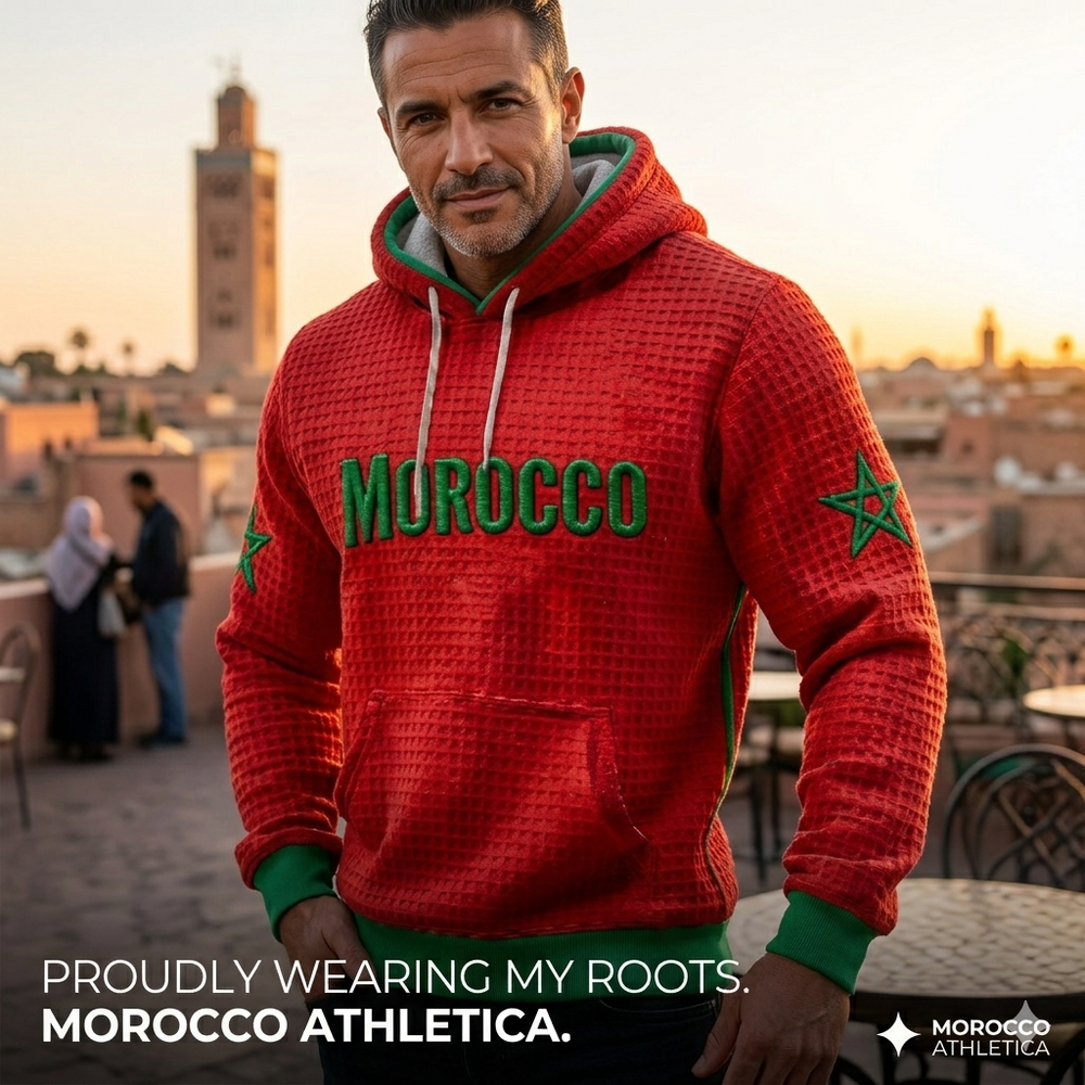 Icone™ CasualHoodie: Trekkoord Toevallig Patriottische Capuchon Met Voorzak