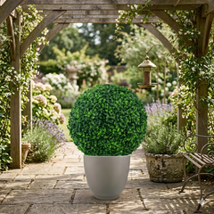 BallPlant 1+1 GRATIS: Kunstmatige Topiary Onderhoudsvrije Bol Plant Tuin Decoratie
