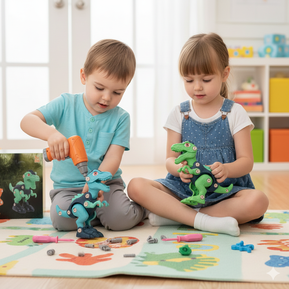 Kletshuts™ DinoBuilder: Bouwen En Spelen Educatief Dino Bouwer Bouw Set
