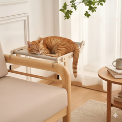 Catfri® HangingBed - Premium Verstelbare Houten Katten Hangmat Hangende Bed