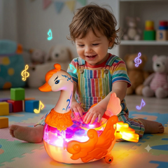 Kletshuts™ SwanToy - LED Transparant Tandwiel Ontwerp Zwanen Speelgoed