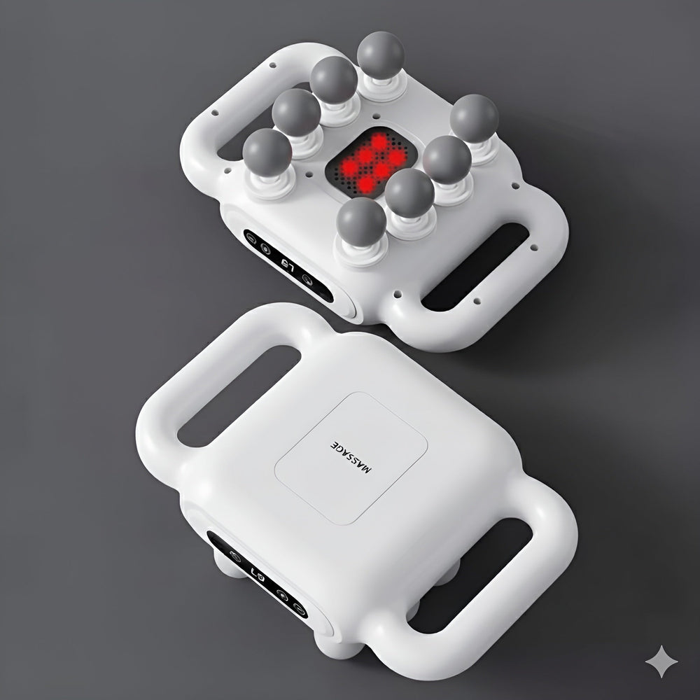MuscleMassager: Multi Hoofd Percussie Diepe Weefsel Spier Massageapparaat