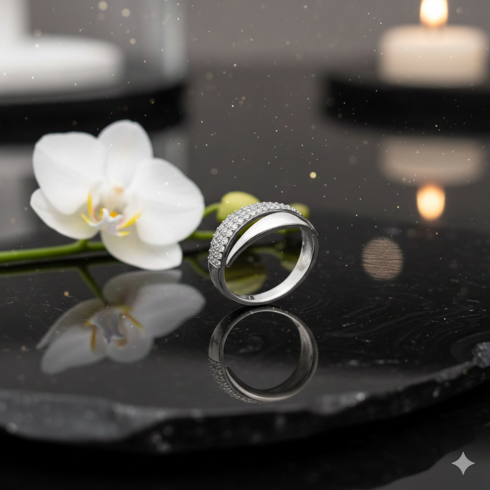 Jewelance™ AdjustableRing 1+1 GRATIS – Elegant Dames Mode Sprankelend Strass Verstelbaar Ring