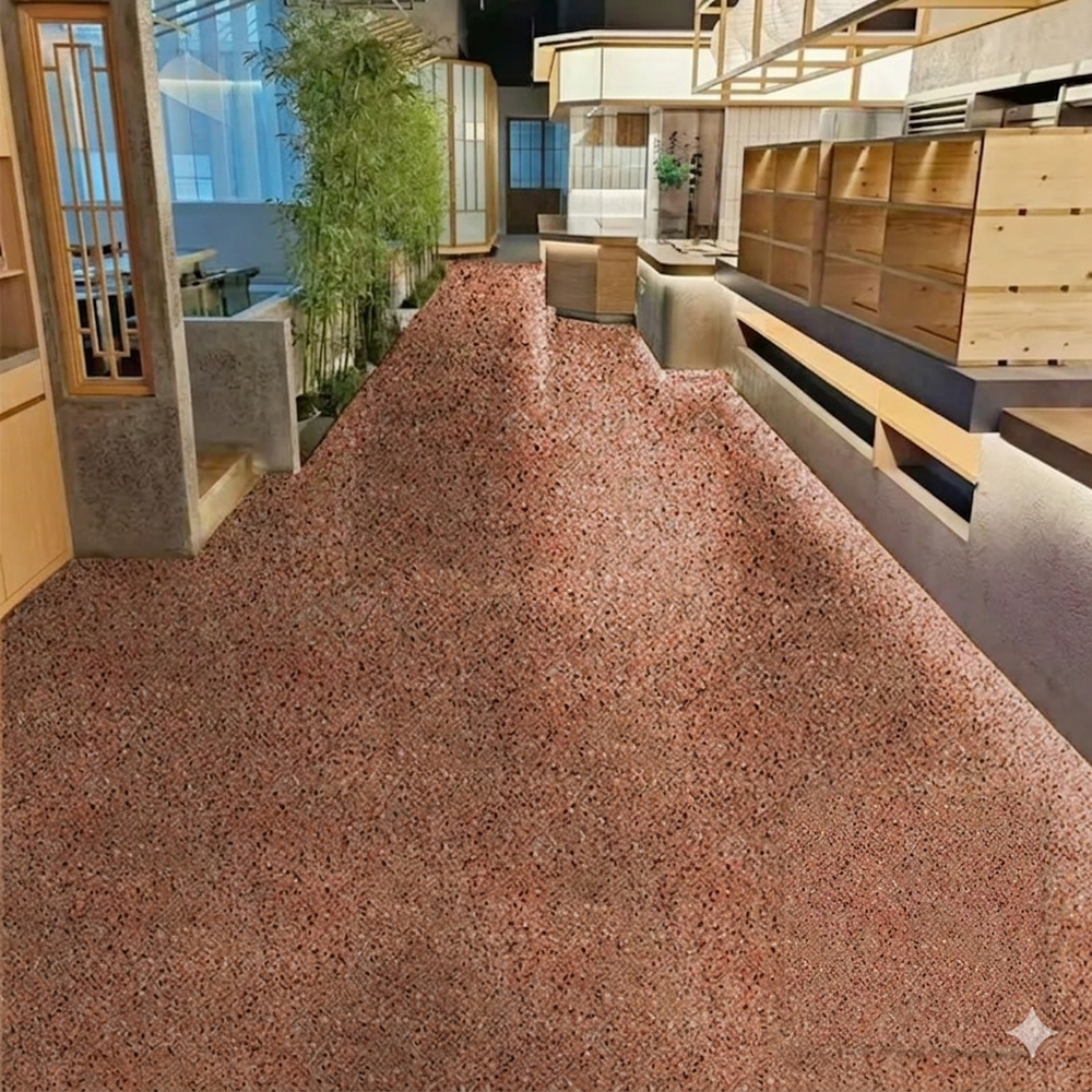 FloorCoating: Elegante Glanzende Afwerking Vloer Marmerlook Epoxy Coating