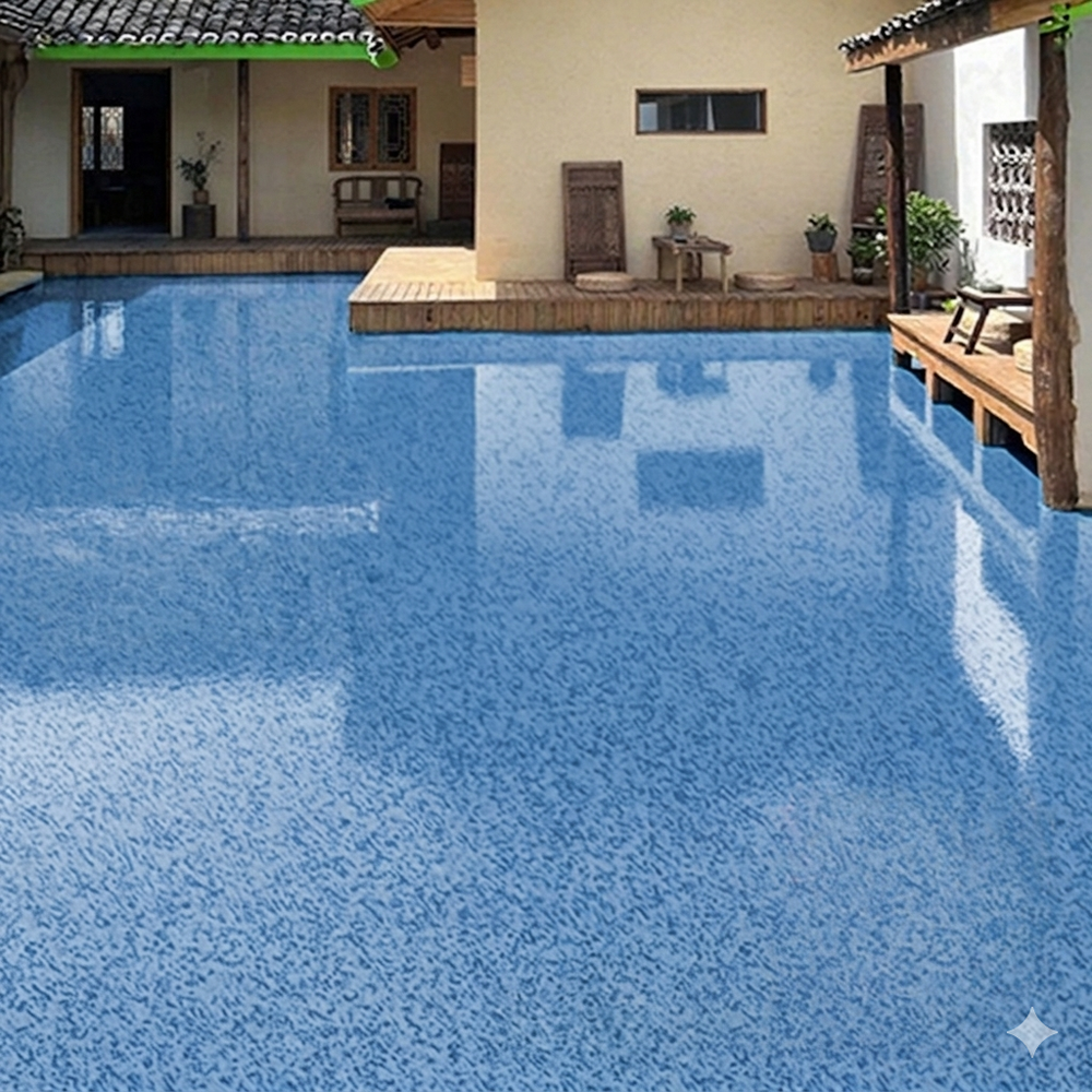 FloorCoating: Elegante Glanzende Afwerking Vloer Marmerlook Epoxy Coating