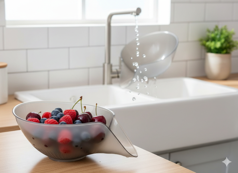 Globetrek° DrainBasket  1+1 GRATIS: Multifunctioneel Wassen Afvoer Mand