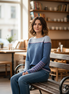 Icone™ CozyStripe - Stijlvol Tijdloos Patroon Ontspannen Pasvorm Gezellige Gestreepte Trui