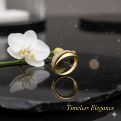 Jewelance™ AdjustableRing 1+1 GRATIS – Elegant Dames Mode Sprankelend Strass Verstelbaar Ring