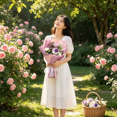 CrochetFlowers 1+1 GRATIS - Delicaat Kunstmatig Haakbloemenboeket