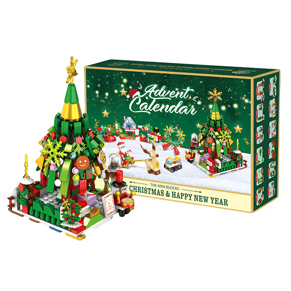 ChristmasBlocks: Kerstmis Advent Kalender Bouwen Blokken Set