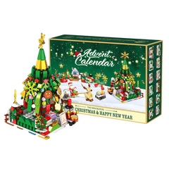 ChristmasBlocks: Kerstmis Advent Kalender Bouwen Blokken Set