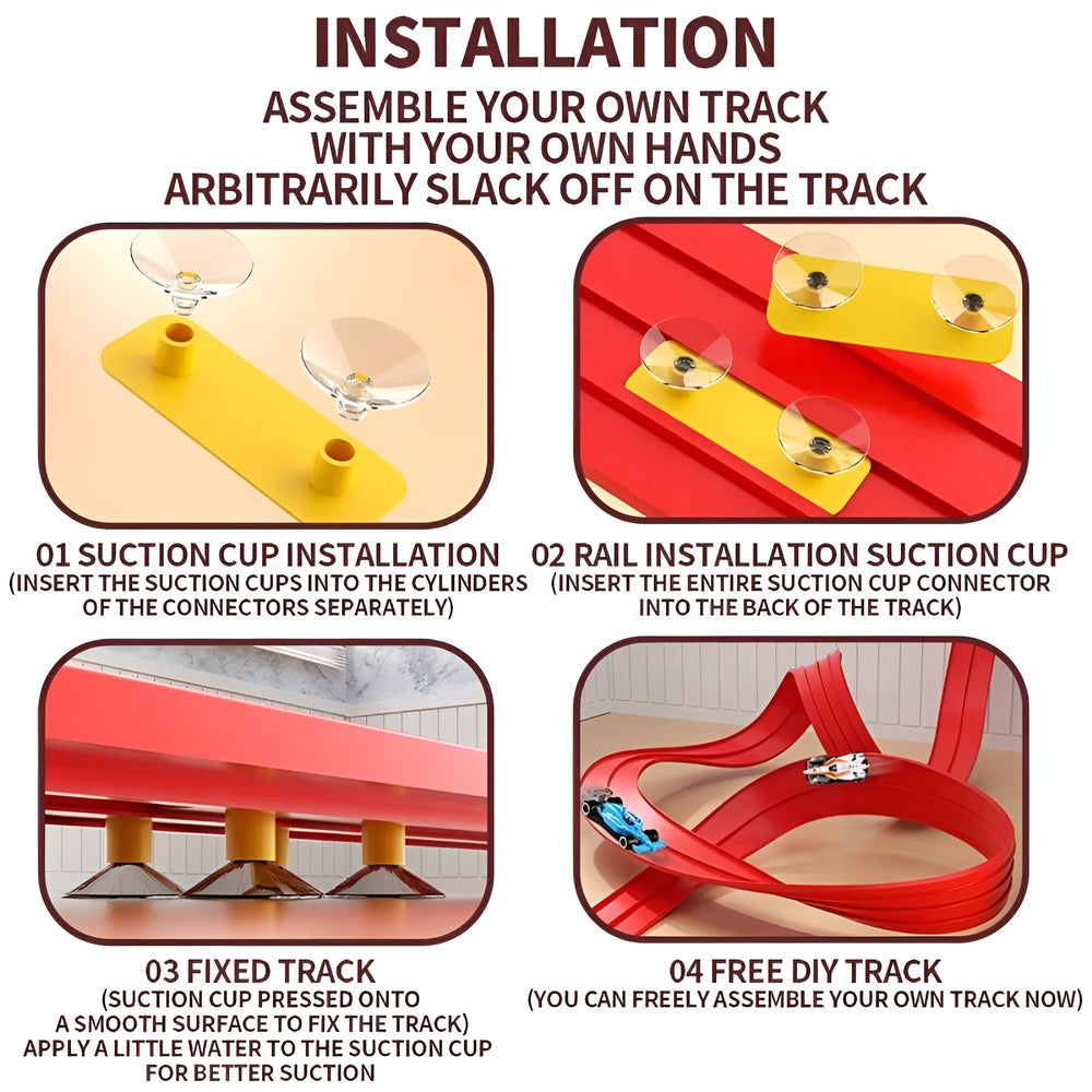 Kletshuts™ FlexibleRacer: Creatieve Bouwbare DIY Flexibele Racebaan Set