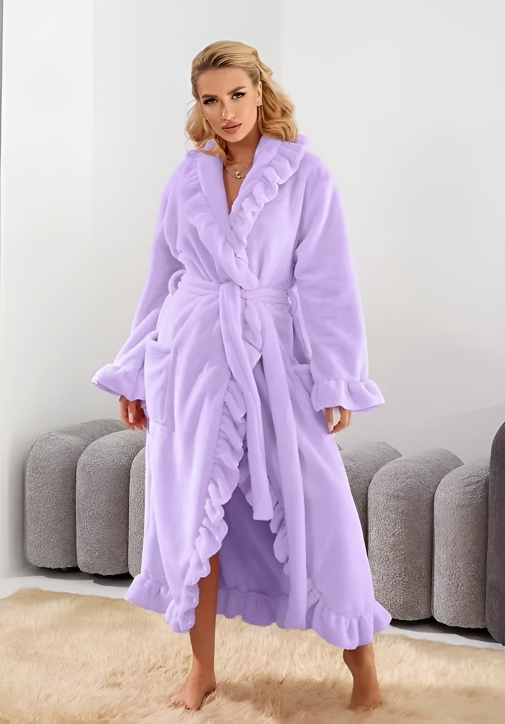 Icone™ ComfyRobe: Ultieme Luxe Huidvriendelijke Pluizige Comfortabele Kamerjas
